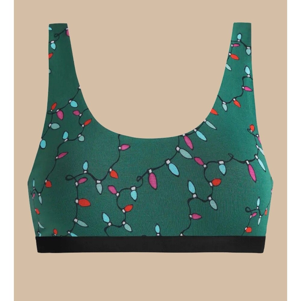 MeUndies Light Me Up UltraModal Core Scoop Bralette Sz Large New